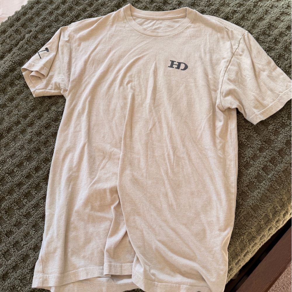 Beige T-Shirt with HD Logo